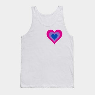 Pride Collection - Bisexual Pride Flag (Heart) Tank Top